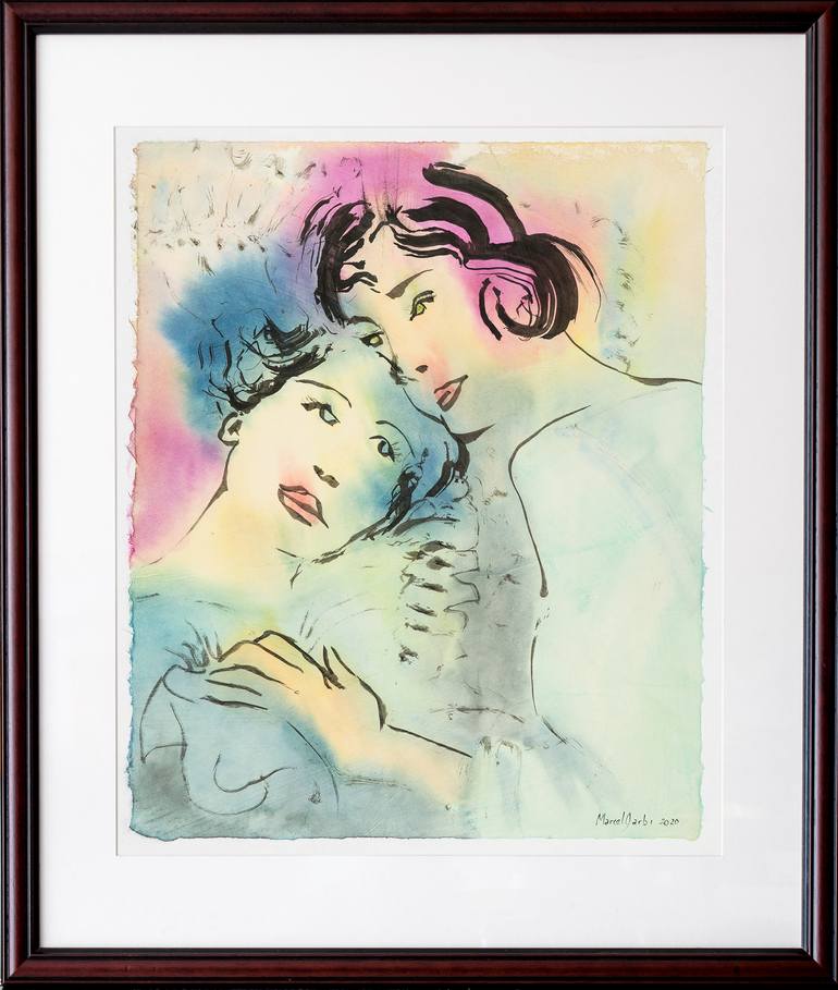 Original Expressionism Health & Beauty Painting by Marcel Garbi
