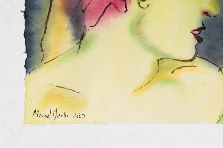 Original Expressionism Love Painting by Marcel Garbi