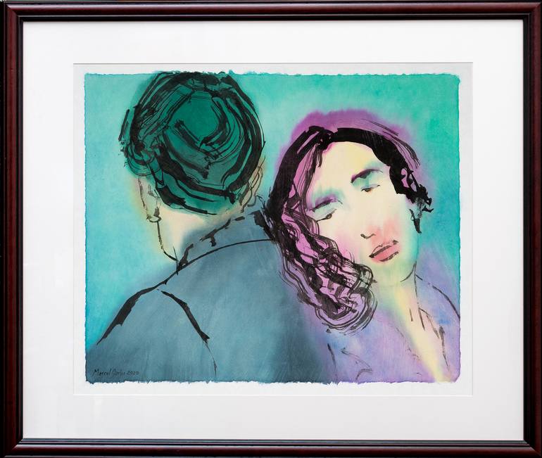 Original Love Painting by Marcel Garbi