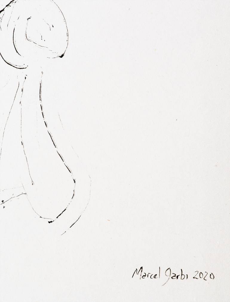 Original Minimalism Women Drawing by Marcel Garbi