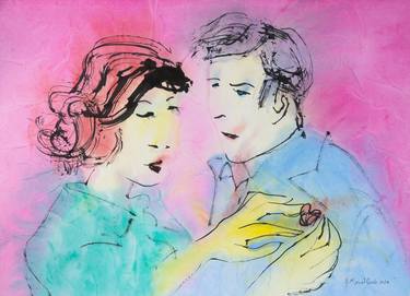 Original Minimalism Love Paintings by Marcel Garbi