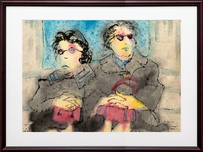 Original Women Painting by Marcel Garbi