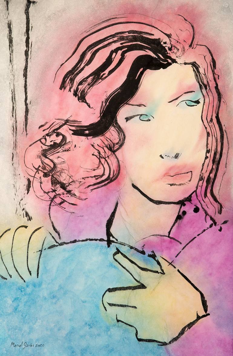 Original Minimalism Women Paintings by Marcel Garbi