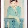Ink and Watercolours on Kitakata washi -Japanese traditional paper- 70 cm x 47 cm approx. wet mounted onto Mulberry paper.