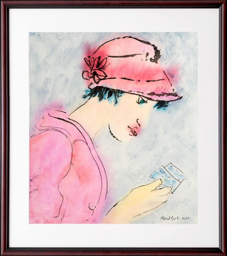 Original Fashion Painting by Marcel Garbi