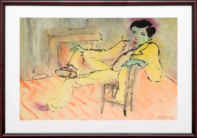 Original Minimalism Men Painting by Marcel Garbi