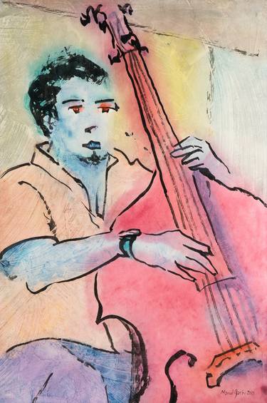 Original Minimalism Music Paintings by Marcel Garbi