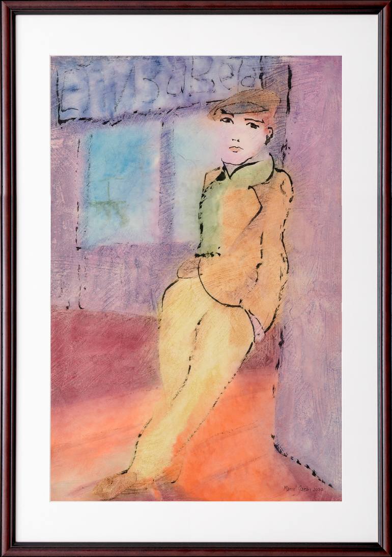 Original Minimalism Men Painting by Marcel Garbi