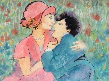 Original Impressionism Love Paintings by Marcel Garbi