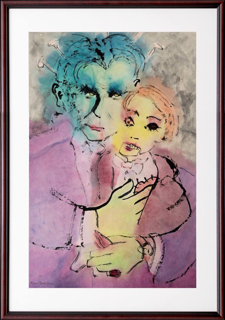 Original Expressionism Political Painting by Marcel Garbi