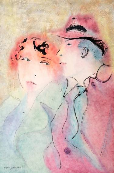 Original Impressionism Love Paintings by Marcel Garbi