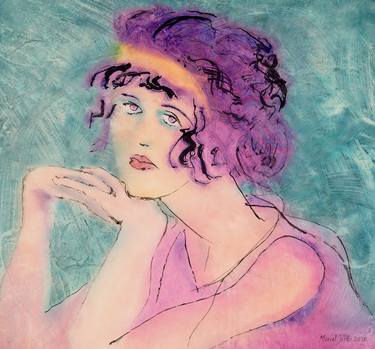 Original Impressionism Women Paintings by Marcel Garbi