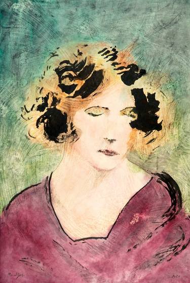 Original Impressionism Women Paintings by Marcel Garbi