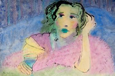 Original Expressionism Women Paintings by Marcel Garbi