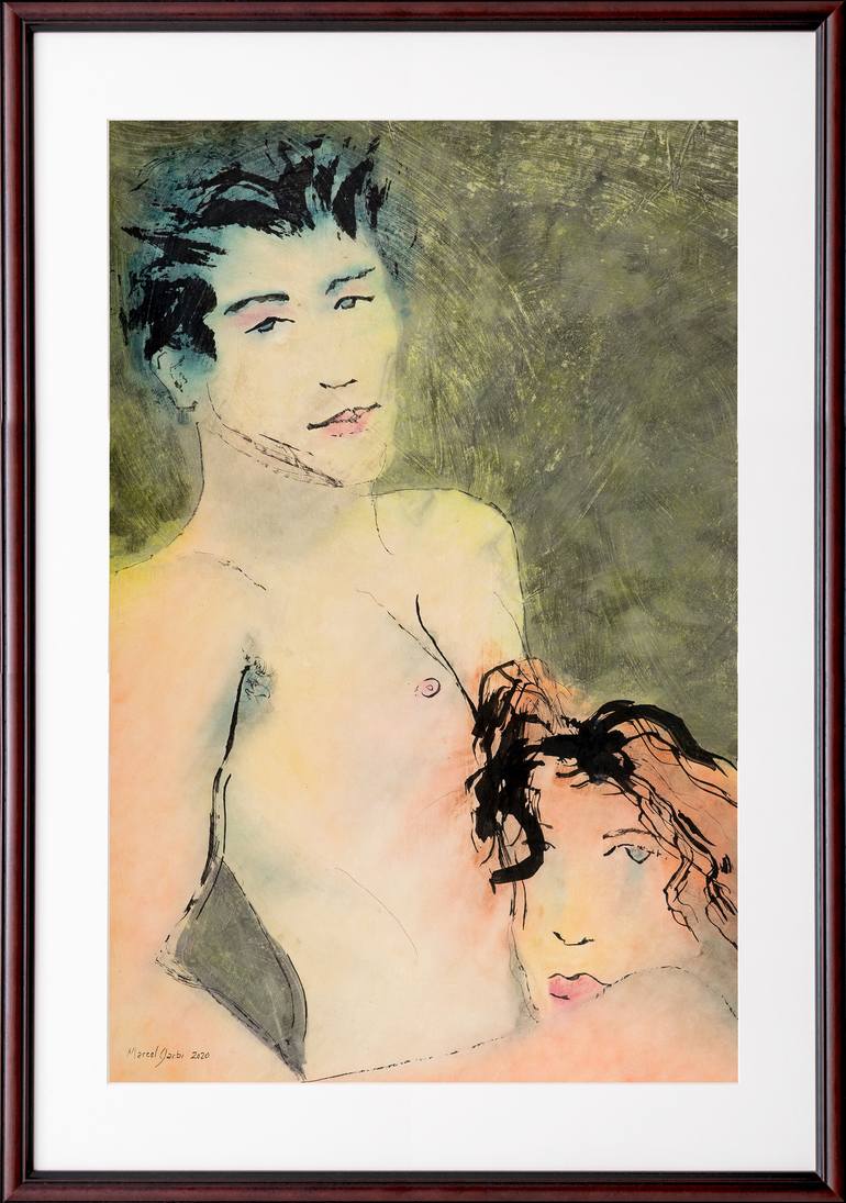 Original Nude Painting by Marcel Garbi