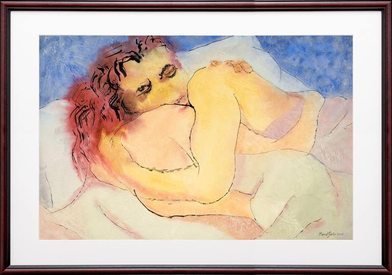 Original Love Painting by Marcel Garbi