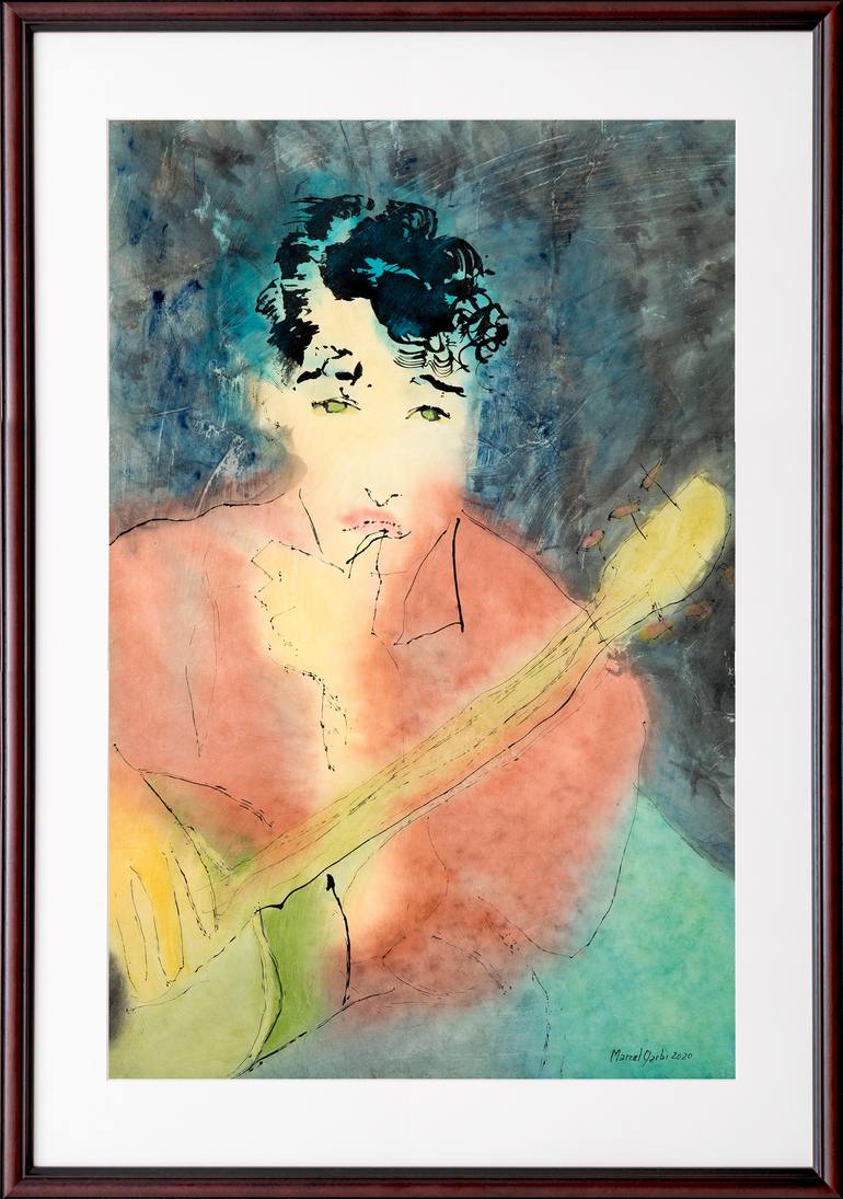 Original Expressionism Music Painting by Marcel Garbi