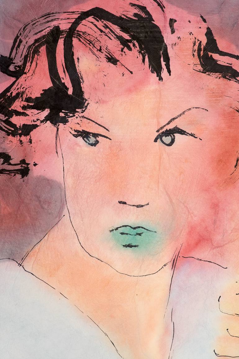 Original Expressionism Love Painting by Marcel Garbi