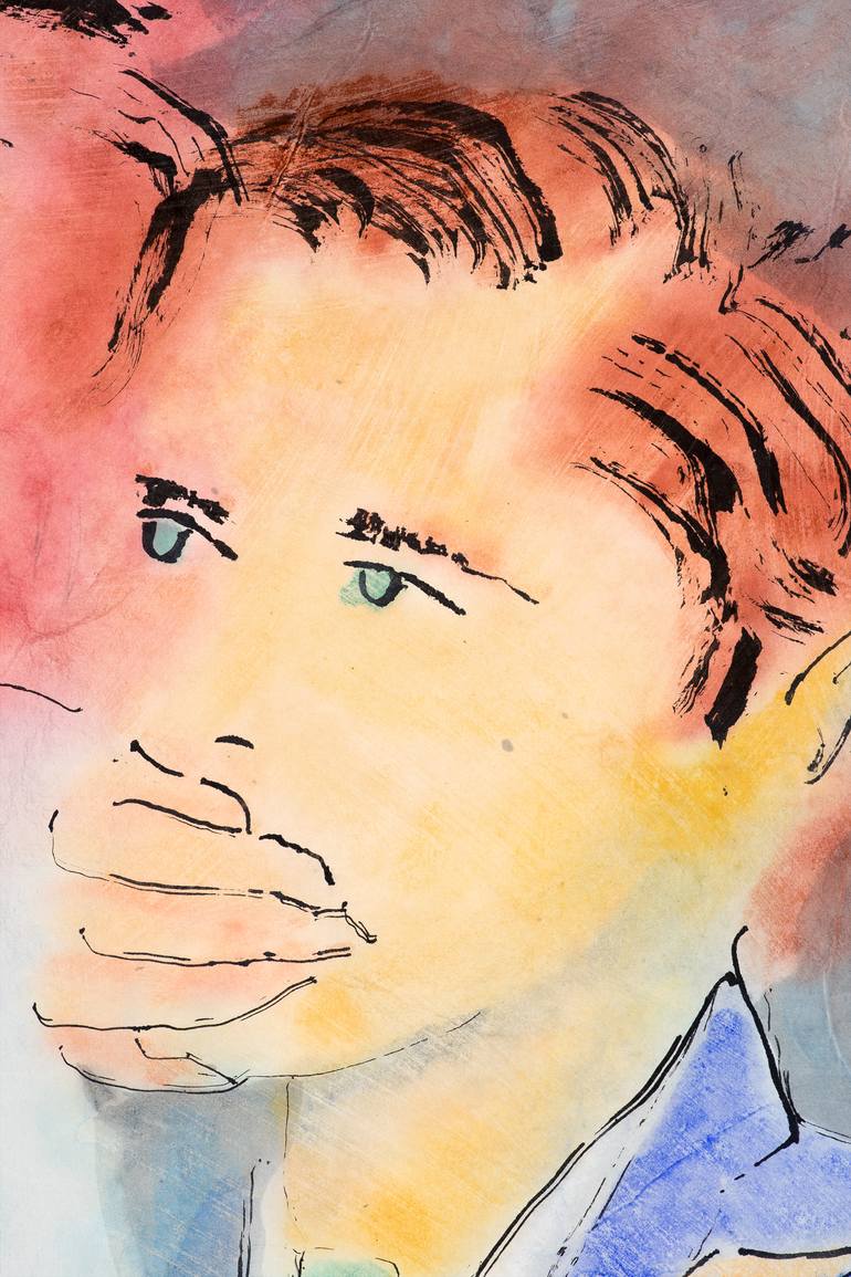 Original Expressionism Love Painting by Marcel Garbi