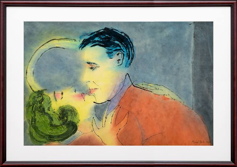 Original Love Painting by Marcel Garbi