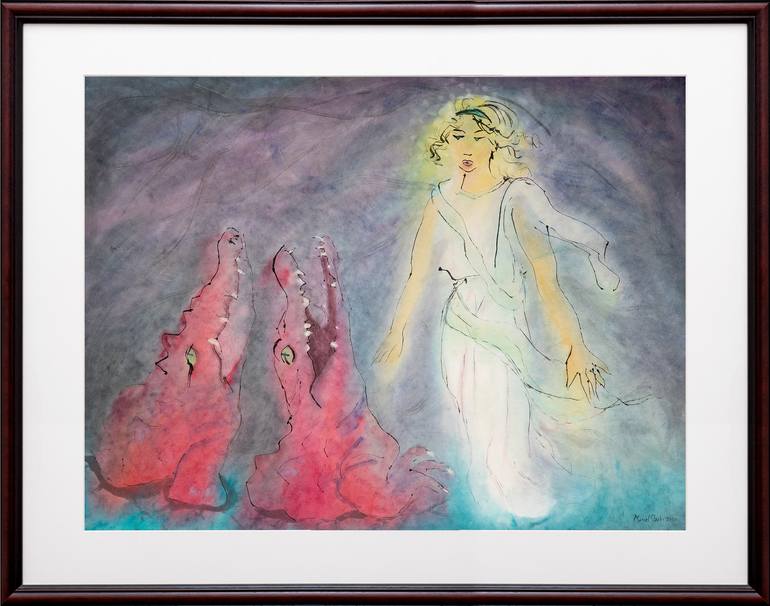 Original Minimalism Fantasy Painting by Marcel Garbi