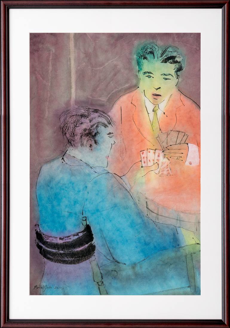 Original Men Painting by Marcel Garbi