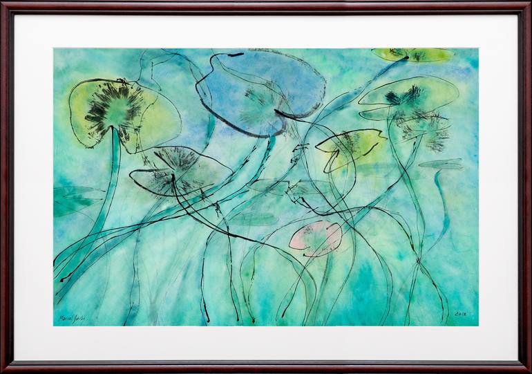 Original Floral Painting by Marcel Garbi