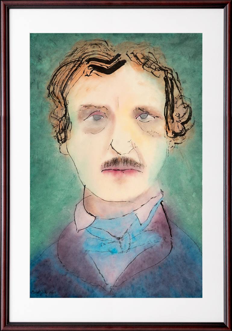 Original Minimalism Portrait Painting by Marcel Garbi