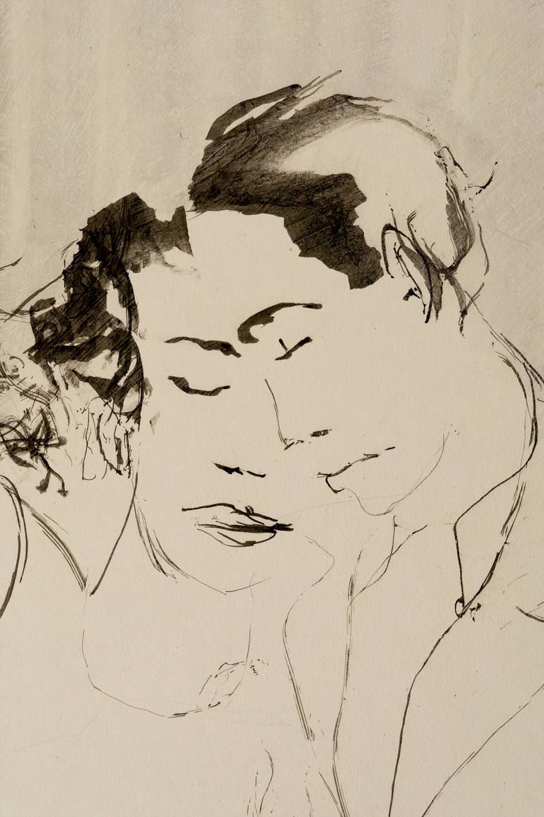 Original Love Drawing by Marcel Garbi