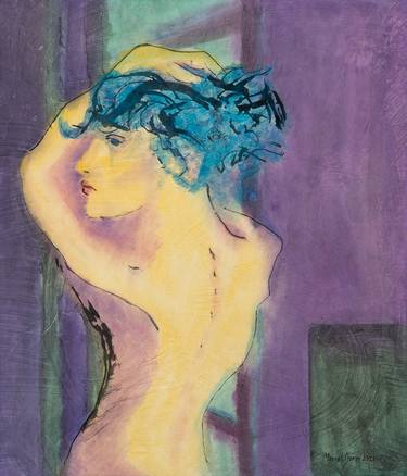 Original Expressionism Nude Paintings by Marcel Garbi