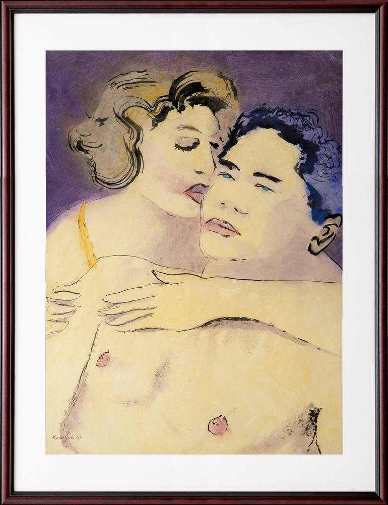 Original Love Painting by Marcel Garbi