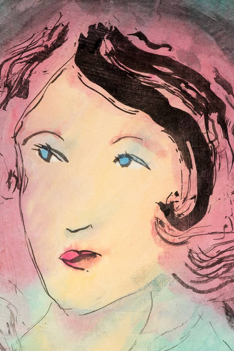 Original Expressionism Love Painting by Marcel Garbi