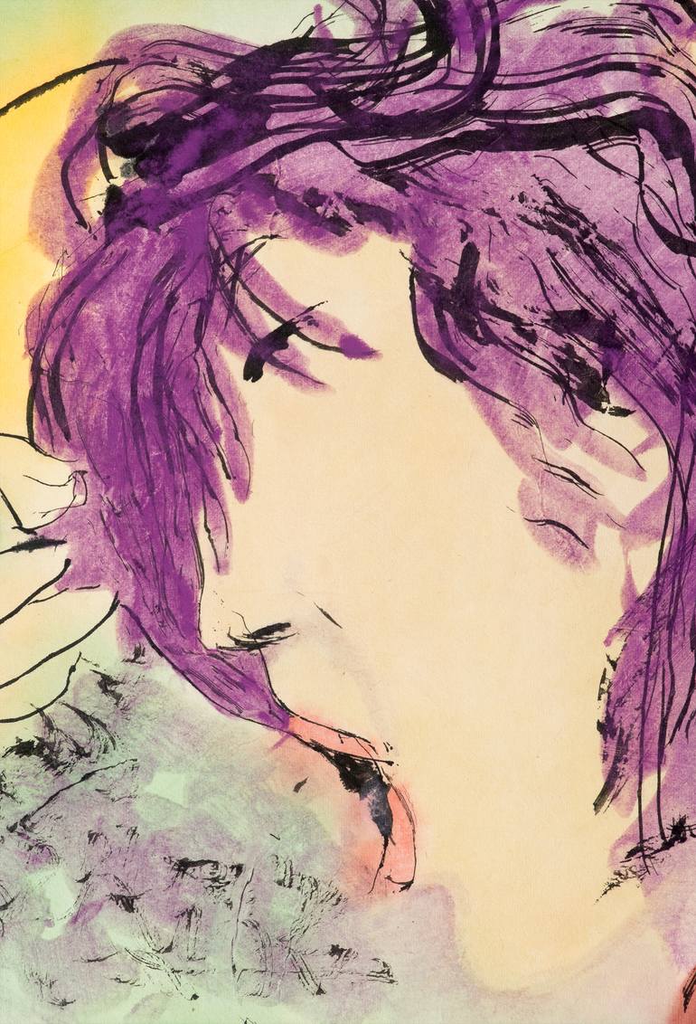 Original Expressionism Erotic Painting by Marcel Garbi