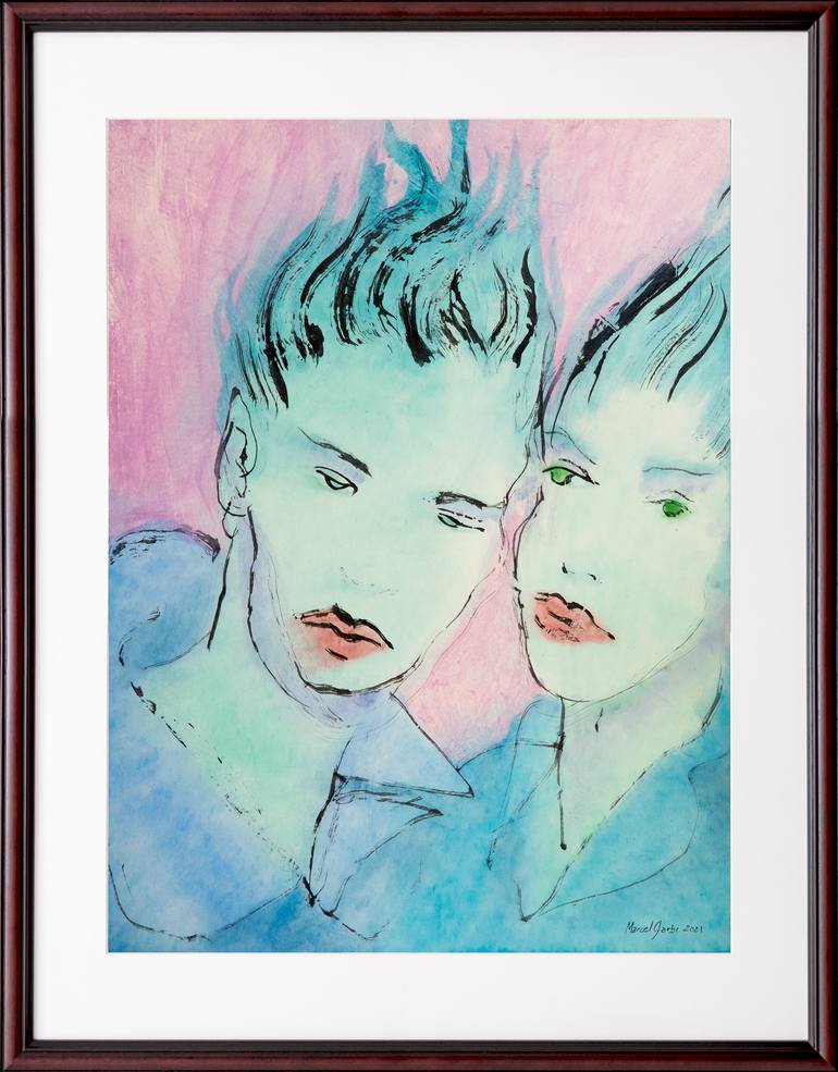 Original Expressionism Fantasy Painting by Marcel Garbi