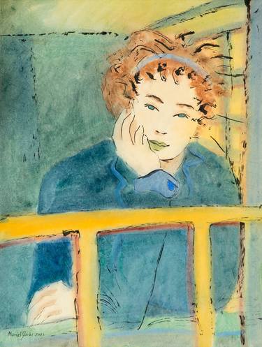 Original Expressionism Women Paintings by Marcel Garbi