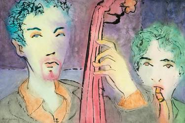 Original Expressionism Music Paintings by Marcel Garbi