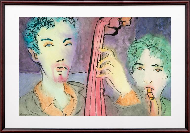 Original Expressionism Music Painting by Marcel Garbi