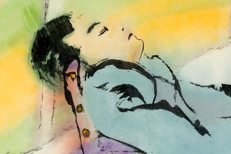 Original Expressionism Men Painting by Marcel Garbi