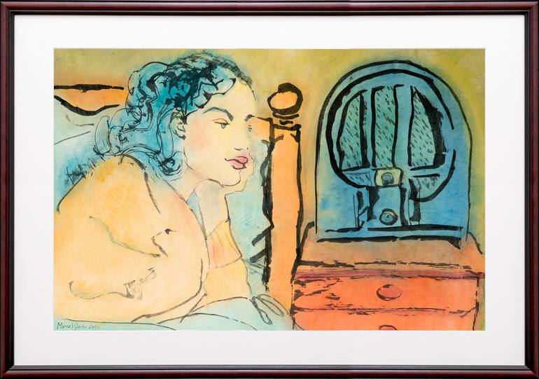 Original Women Painting by Marcel Garbi