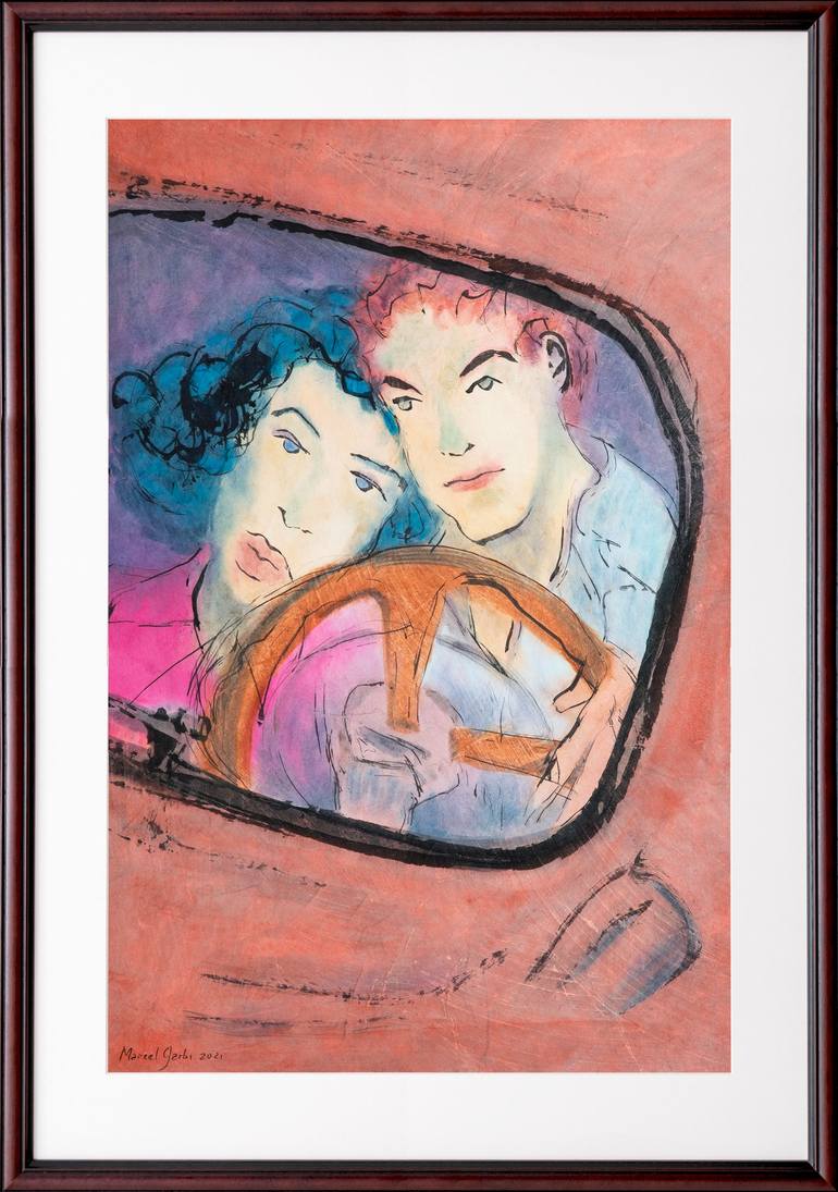 Original Love Painting by Marcel Garbi