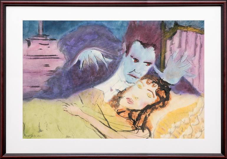 Original Expressionism Fantasy Painting by Marcel Garbi