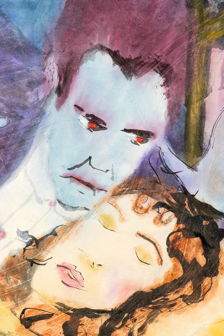 Original Expressionism Fantasy Painting by Marcel Garbi
