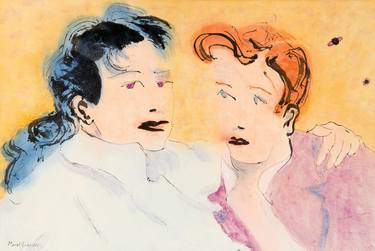 Original Expressionism People Paintings by Marcel Garbi