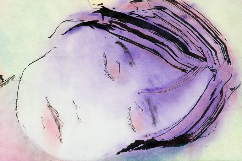 Original Expressionism People Painting by Marcel Garbi