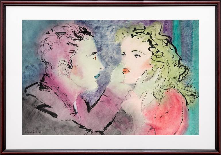 Original Love Painting by Marcel Garbi