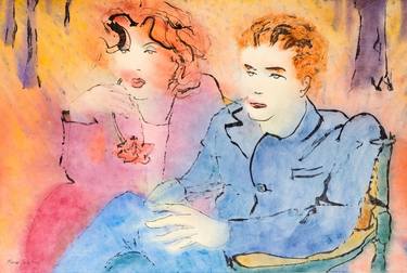 Original Expressionism Love Paintings by Marcel Garbi