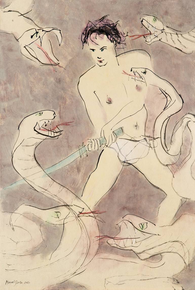 Original Expressionism Political Paintings by Marcel Garbi