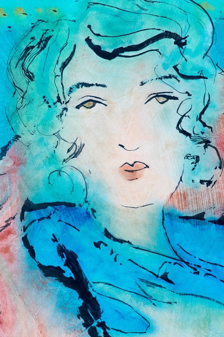 Original Women Painting by Marcel Garbi