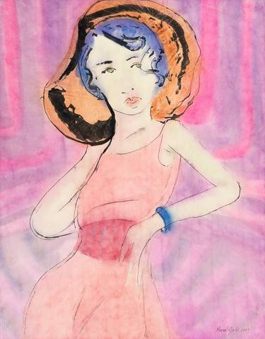 Original Expressionism Fashion Paintings by Marcel Garbi