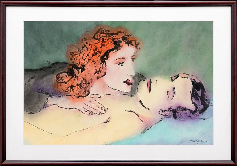 Original Love Painting by Marcel Garbi